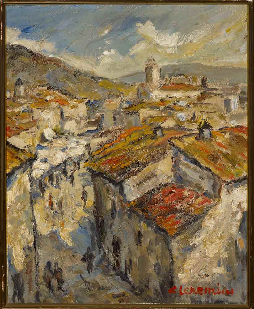 Paisaje con casas