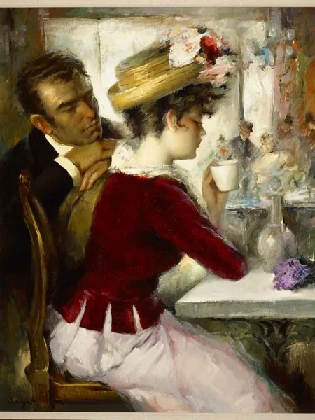 Escena de café