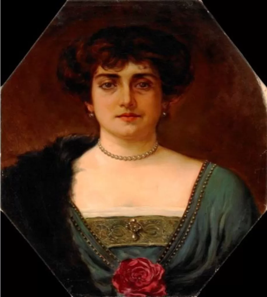 Dama con estola
