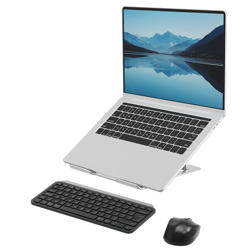 100138867_Alumia_Portable_LaptopStand_Silver_Screen_Keyboard